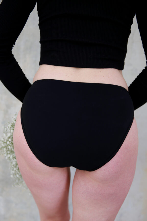 Sayu Menstruační kalhotky vyšší hladké černé