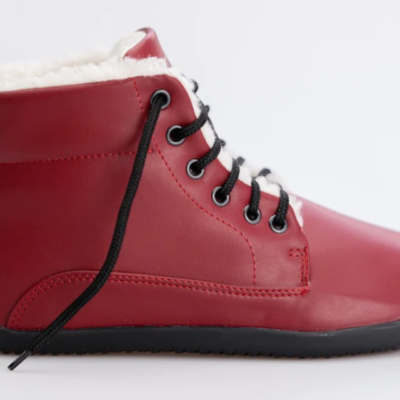 Ahinsa pánské zimní boty červené