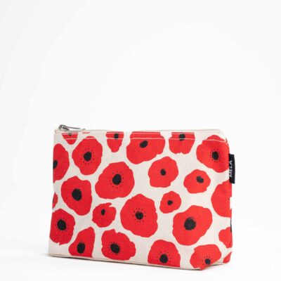Alternative view of Velká kosmetická taška – Greige – poppy print